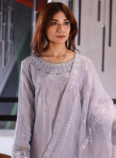 Raad Luxury Embroidered Raw Silk 3 Piece Stitched Suit RD24LEF RA15-9395